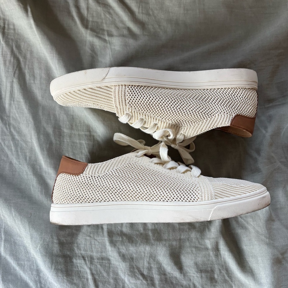 Lucky Brand Cream and Tan Women's Sneakers